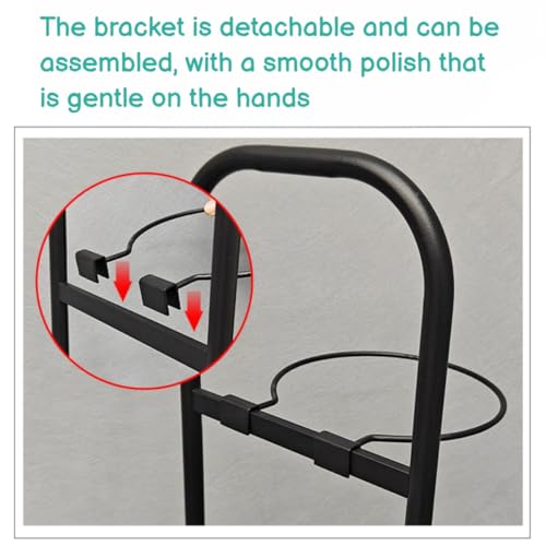 Vertical Ball Storage Rack - Adjustable 5-Tier Sports Organizer Stand for Basketball, Soccer, Volleyball and More（56.7inches） - style: 5-tier without Basket