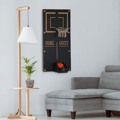 Archtwain Basketball Hoop Metal Wall Decor, Wall Mounted Game Room Office Playroom Wall Art, Metal Wall Art, Office Decor, Extraordinary Gift (Craft, Large)