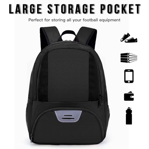 Hsmihair Soccer Bag,Youth Soccer Backpack, Football Volleyball Basketball Backpack fo,Sport Equipment Bags with Shoe compartment
