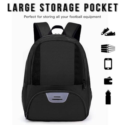 Hsmihair Soccer Bag,Youth Soccer Backpack, Football Volleyball Basketball Backpack fo,Sport Equipment Bags with Shoe compartment