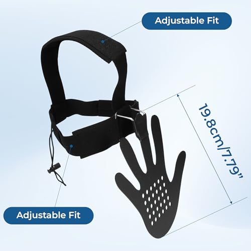 Hand in Your Face Basketball Mask Masque Headgear Blocking Guards Defensive Training 3D with Adjustable Strap Equipment Eye-Blocking Shooting Dribble Shooter Jump Shot for Men and Women (Black)