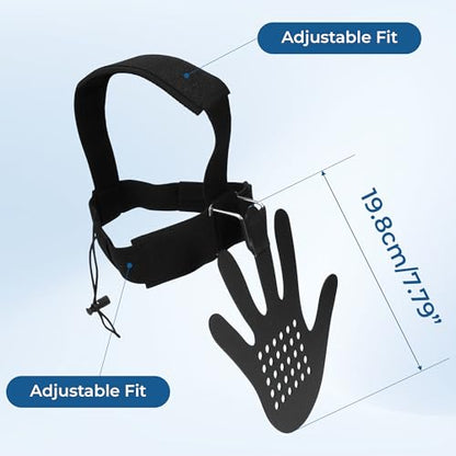 Hand in Your Face Basketball Mask Masque Headgear Blocking Guards Defensive Training 3D with Adjustable Strap Equipment Eye-Blocking Shooting Dribble Shooter Jump Shot for Men and Women (Black)