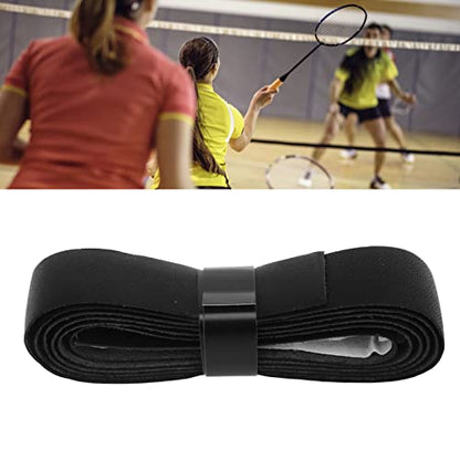 Agatige Leather Tennis Racket Grip Tape, Comfort Self Adhesive Tennis Grip Replacement Sweat Absorbing Racquet Overgrip Tape for Outdoor Playground Gym
