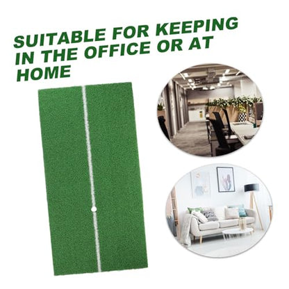 SUPVOX Indoor Golf Practice Mat Thick Gold Pad Cushion for Swinging Training Floor Protection Hitting Mat for Home Office Use Indoor Golf Swing Pad Without Tee