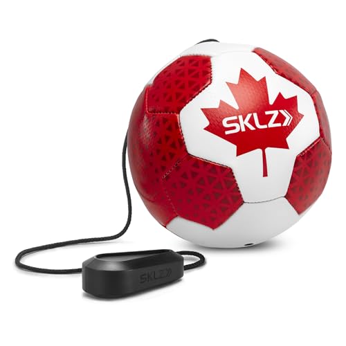 SKLZ Star-Kick Touch Soccer Trainer - Kicking & Passing Practice for Youth Players, Perfect to Enhance Foot-Eye Coordination, Passing, Control, Rhythm, Touch Skills - color: Canada, size: Size 1