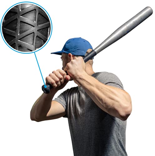 StickGrip X Series - Baseball, Softball, Hockey, Lacrosse,Pickleball Grip, Premium Sports Accessories,Enhanced Texture for Optimal Performance, Weather Resistant (Grey, 5")