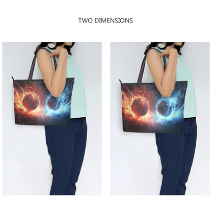 Magical Volleyball Tote Bag for Women Work Beach Bag Travel Bag - size: 9.5 L