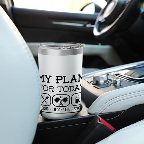 Pickleball Padel Racket Balls Dinking Plan Pickleball Stainless Steel Insulated Tumbler