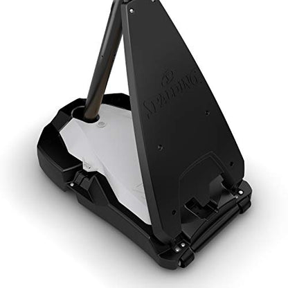 Spalding Ultimate Hybrid Portable Basketball Hoop | Adjustable Height from 7.5' to 10' in Infinite Increments | Arena Slam Breakaway Rim - color: 60" - Acrylic Backboard - Black