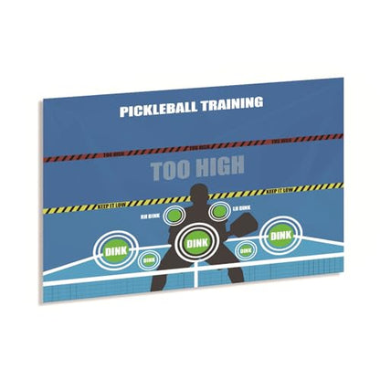 Dink Wall Rebounding Pad Pickleball Training Dink Pad, Wall Practice Rebounder Aid, Pickleball Rebounder, Transform Any Wall into a Pickleball Court and Net Multicolor