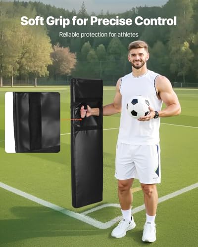 VEVOR PVC Step Over Dummy, High-Density Sponge Blocking Pad Equipment, Heavy Duty Tackle Dummies with Handles, Great for Footwork Drills Sports Training Practice - size: 2PC 42*12inch