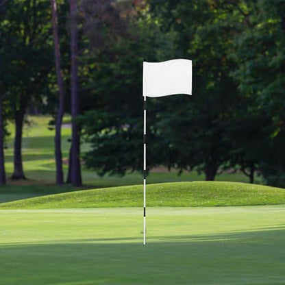 KINGTOP Standard Golf Flags with Tube Inserted, All 20" L x 14" H, Practice Putting Green Flag for Yard, Tournament Course, 420D Nylon PGA Regulation Chipping Pin Flag - color: 14x20 Inch- Red, Blue and White, 3-pk