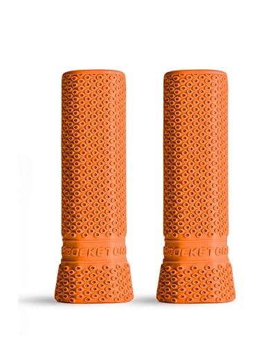ROCKETGRIP Octopus Pickleball Paddle Grip (2-Pack) – Soft Silicone Grip for Pickleball Paddles – Cushioned, Sweat-Resistant Fit – Vibration Dampening Pickleball Accessories (Orange)