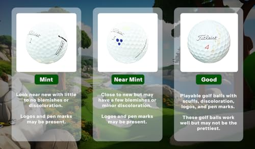 50 Store Brand Assorted Value Used Golf Balls in Reusable Mesh Bag - Near Mint Condition - 4A/3A - White
