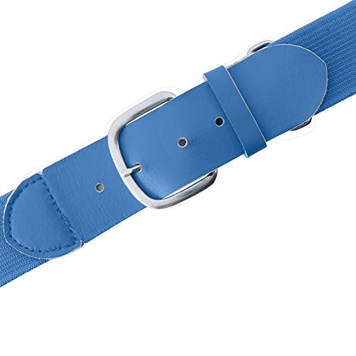 Champion Sports Baseball & Softball Belt – Stretch Fit Uniform Belt for Youth & Adult Players, Multiple Colors - color: Columbia Blue, size: Adult (22-46 Inches)