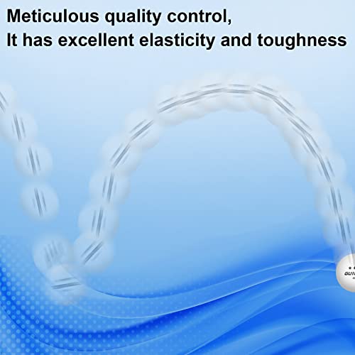 Guirnd 20 Pack Ping Pong Balls, 3 Star Table Tennis Balls, 40+ Pong Ball Competition and Recreational Play, Abs Ping Pong Ball, Games, DIY - color: White