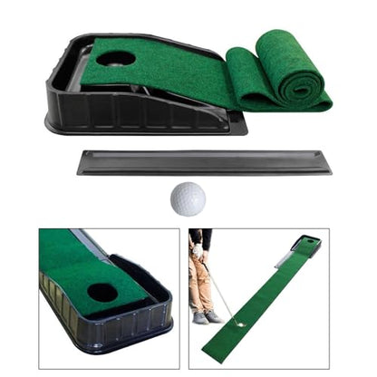 Golf Putting Matt with Ball Automatic Ball Return 85.04inchx8.66inch
