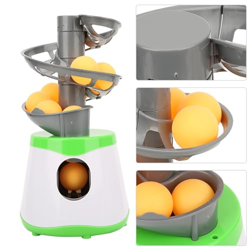 Keenso Skee Ball Machine, Table Tennis Robot Automatic Trainer with 10 Balls Portable Lightweight for Beginners Training