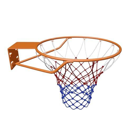 THUNDERBAY Reinforced Heavy Duty Breakaway Wall Mounted Basketball Rim,18 inch Basketball Rim Goal Replacement for Indoor Outdoor Walls - style: 18 Inch Solid Fixed