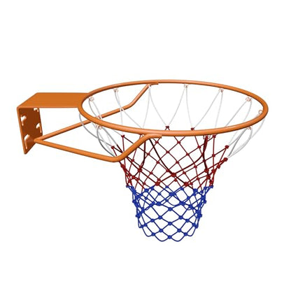 THUNDERBAY Reinforced Heavy Duty Breakaway Wall Mounted Basketball Rim,18 inch Basketball Rim Goal Replacement for Indoor Outdoor Walls - style: 18 Inch Solid Fixed