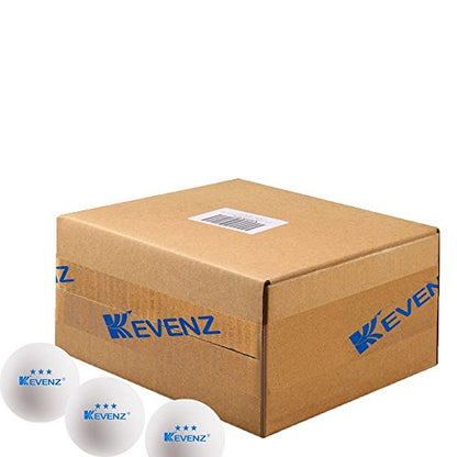 KEVENZ 3 Star Ping Pong Balls, 40+mm Advanced Table Tennis Ball, Bulk Outdoor Ping Pong Balls (Orange, White) - color: White, 60-Pack