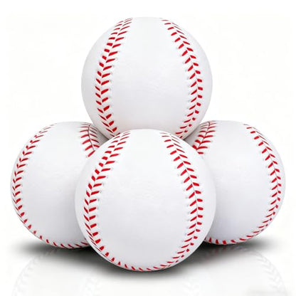 4 Pack Foam Baseballs Practice softballs 9 inch Training Soft Baseballs Batting Hitting Fielding Indoor Outdoor