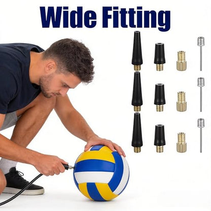 8 Pack Needle Inflating Tire Pump Replacement - Ball Pump Needle Kit Replacement for Portable Tire - Inflator Air Compressor Adapter Kit for Inflatables, Sport Balls, Bicycles, Bike