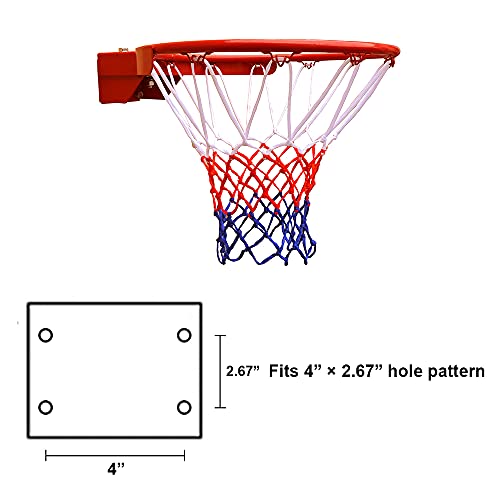 THUNDERBAY Reinforced Heavy Duty Breakaway Wall Mounted Basketball Rim,18 inch Basketball Rim Goal Replacement for Indoor Outdoor Walls - style: 18 Inch Breakaway