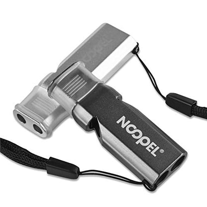 Noopel Coaches Whistle with Lanyard and Mouth Grip, 2 Pack Emergency Whistles, Loud for Referees Sports Officials Hiking Outdoor Camping Boating Backpacking Survival Rescue
