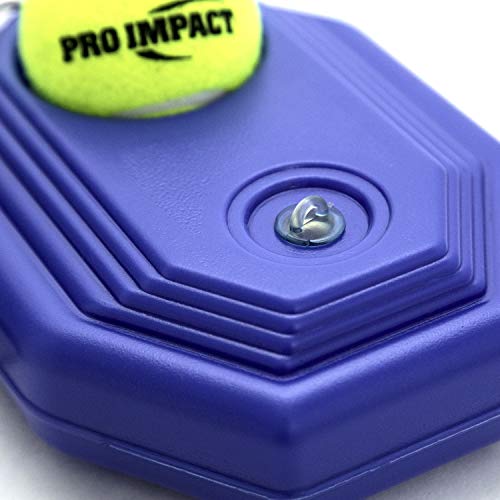 Tennis Trainer Rebounder Ball – Solo Training Equipment with Fillable Baseboard & Rope – Durable Self-Practice Tennis Trainer for Improving Reflexes & Footwork