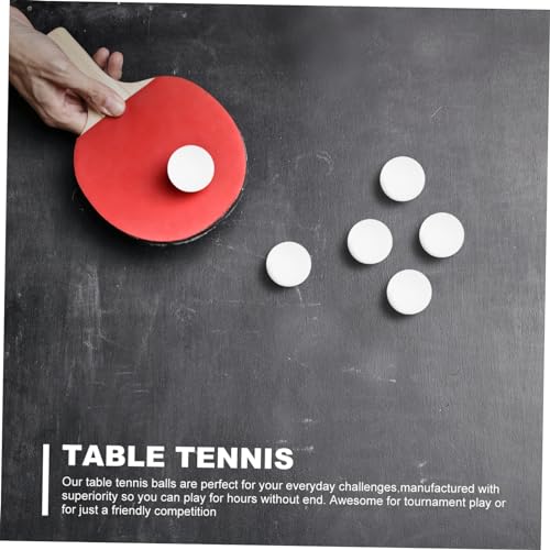 Happyyami 24 Pcs High Elastic and Durable Table Tennis Balls (White) 50pcs Balls for Pong Balls for Table Tennis