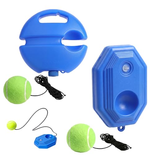 Tennis Ball Training Baseboard, 2026 New Portable Solo Tennis Trainer Set, Premium Tennis Trainer Rebound with Weighted Base, Multifunctional Tennis Practice kit for Backyard