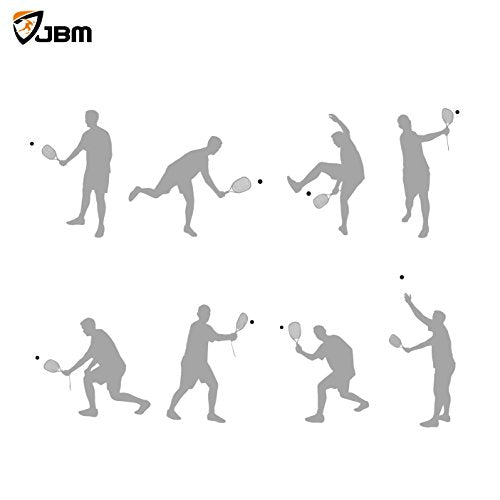 JBM Racquetball Squash 5.5cm / 2.17” Rubber 1 Red 1 Blue 1 Orange Balls in a Net 65-70% Rebound Rate Highly Visible for Racquetball Game Practice Training - size: 5.5cm / 2.17" (Pack of 2)