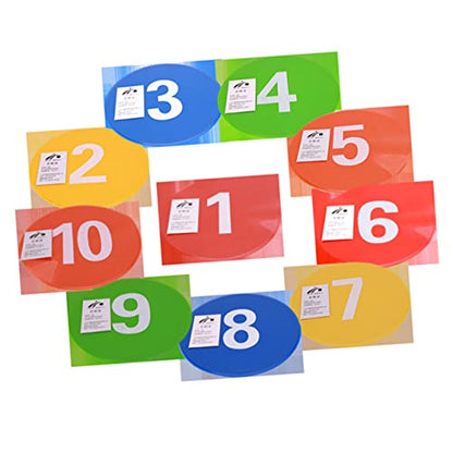 Sosoport 10Pcs Soccer Road Block Markers for Training Spot Markers Durable for Use for Soccer Basketball Agility Drills