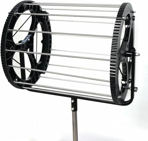 Tennis Ball Picker, 2 in 1 Tennis Rolling Collector Basket with 80 Balls Capacity, Automatic Ball Hopper with Adjustable Height, Funnel Grabber with Handle, for School, Gym, Club~/