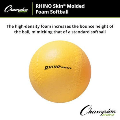 Champion Sports Coated High Density Foam Softball