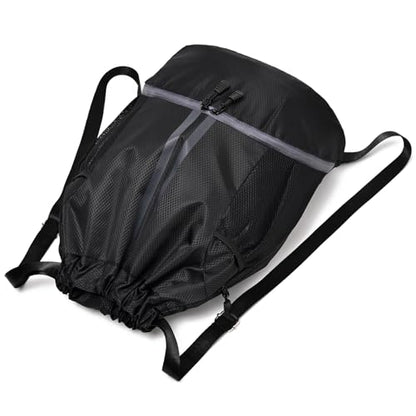 LOKAPEGY Drawstring Gym Bag for Men, Waterproof Drawstring Backpack for Women, Swim Bag with Shoes Compartment(Green) - color: Green