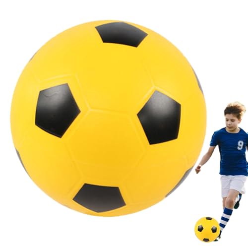 Silent Soccer Ball, Sponge Foam Footba ll,High Density Soft Quiet so ccers, No Noise Bouncing Ba ll Quiet Training for Home Practice, Home Training,Suitable for Boys and Girls,8.27in