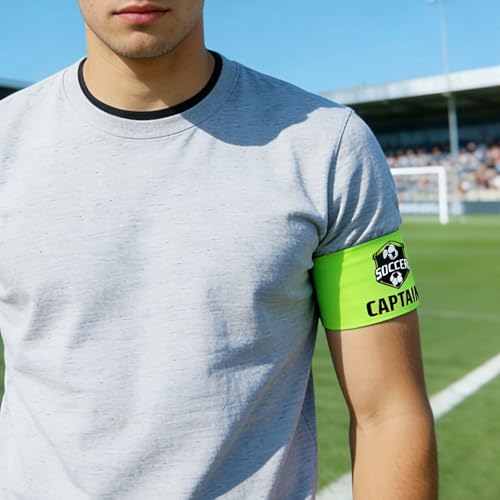 Custom Soccer Captain Armband, Adjustable Elastic Captain Arm Band for Football Soccer Basketball Teams - Personalized Sports Captain Armband