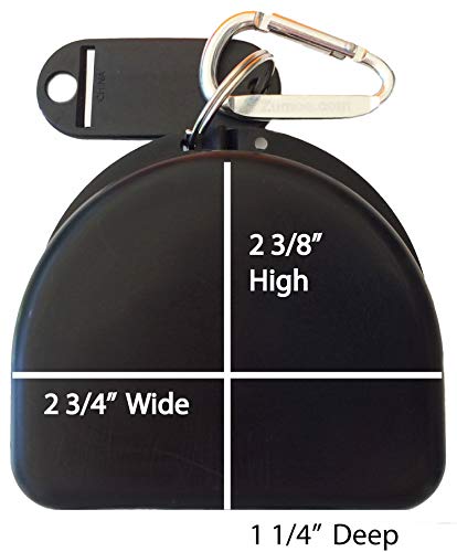 Soccer Mouth Guard, Mouthguard, Retainer Case - Soccer Chick - color: Black