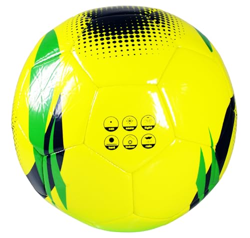 ARZA National Team Soccer Balls, Size 5, 32 Panel Design, Match and Training Ball, All Weather Conditions (5, Brazil)