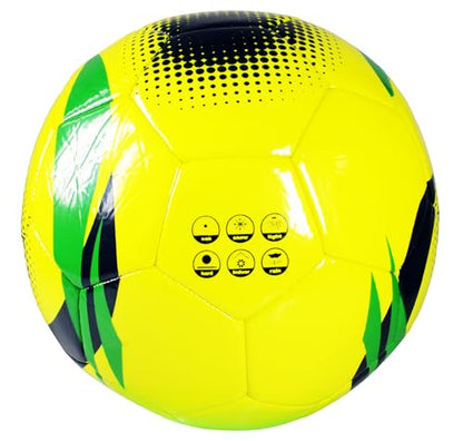 ARZA National Team Soccer Balls, Size 5, 32 Panel Design, Match and Training Ball, All Weather Conditions (5, Brazil)