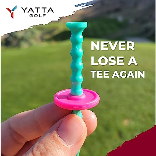 YATTA GOLF Telos Premium Golf Tees, Adjustable Golf Tees, Tee Off with Greater Consistency and Shoot Better Scores