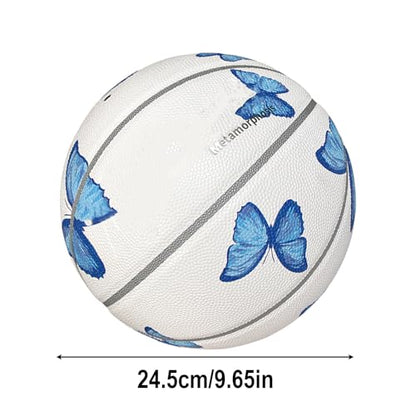 Outdoor Basketball - High Elasticity Indoor Outdoor Basketball, Portable Lightweight Sport Equipment Accessories for Competition Travel Home Beach Court Playground Training Exercise Fun for Kids Teens