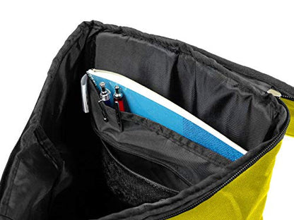 Soccer Backpack with Ball Holder Compartment - for Boys & Girls | Bag Fits All Soccer Equipment & Gym Gear (Black) - color: Yellow