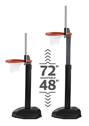 Huplay Pro Large Adjustable Post Basketball Set