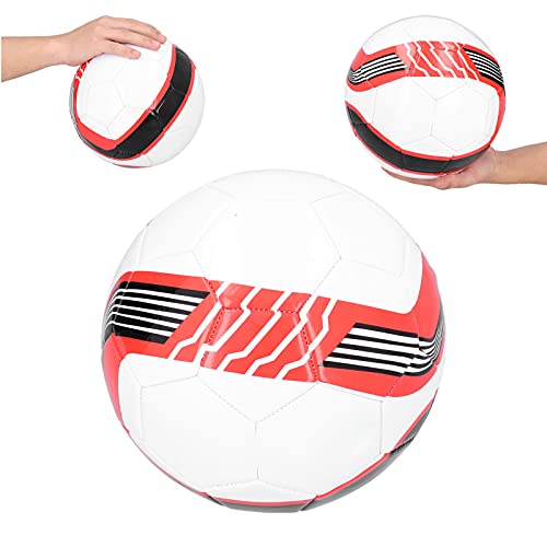 Size 5 Soccer Ball, Machine Stitched Football with Carbon Grain Foam Surface for Enhanced Control and Accurate, Professional Training Ball for Outdoor Sports Acti