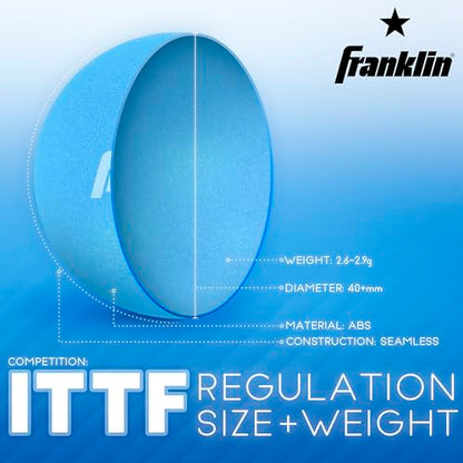 Franklin Sports Table Tennis Balls - Official Size and Weight 40mm Table Tennis Balls - One Star Professional Balls - Bulk Packs and Family Sets - style: 40 mm Pack of 12