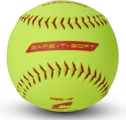Champro Safe-T-Softball Cover - color: Optic Yellow, size: 12 Inch (Pack of 12)