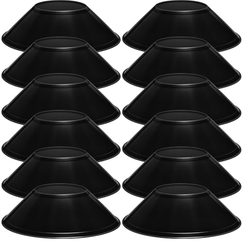 12 Pcs Mini Soccer Cones for Sport Agility Disc Cones Soccer Training for Agility Drills Sports Football - color: Black